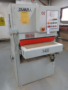 Sahara DW-25A 60cm Drum Sander, S/N 200905011, 3 Phase. Comes with Additional Sanding Rolls (As Viewed).