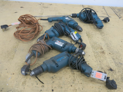 5 x Makita Drills to Include: 3 x HP1641 & 2 x HP1621.