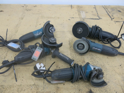 5 x 125mm Makita Angle Grinders.