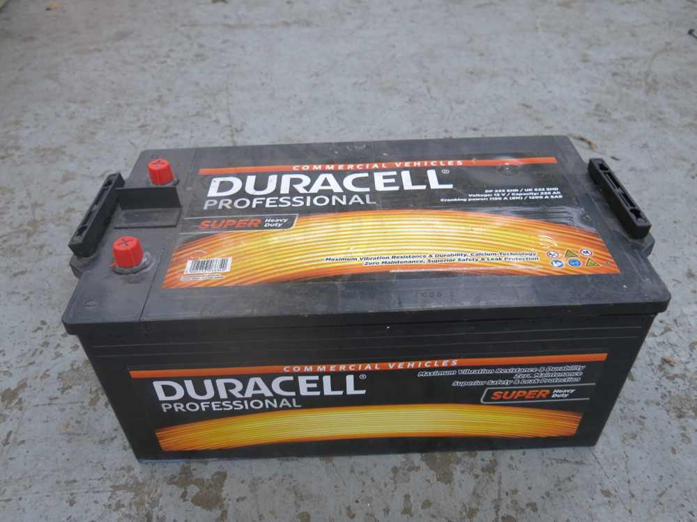 Duracell Pro Super Commercial Heavy Duty Battery, Model DP225 SHD ...