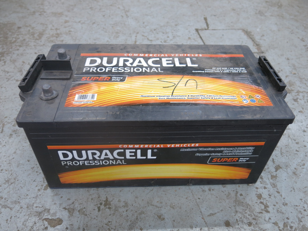 Duracell Pro Super Commercial Heavy Duty Battery, Model DP225 SHD ...