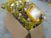 7 x Reels of Briticent Site Electric Festoon Lights, 110v with 1 x Extension Reel 110v & 1 x Defender Light 110v. - 4