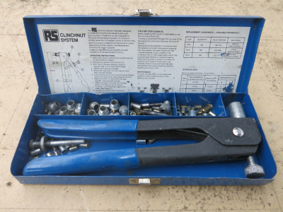 RS Clinchnut System in Metal Carry Case.