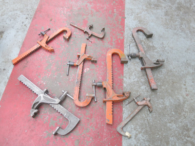 7 x Assorted Size Standard Duty Clamps