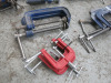 34 x Assorted Size Medium/Small Clamps. - 2