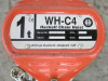 William Hackett 1t Chain Hoist, Model WH-C4. - 2