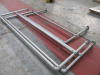 3 x Assorted Galvanised Steel Hand Rails, Size L250, L240 & 180. - 4