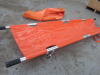 Folding Emergency Stretcher in Orange. - 2