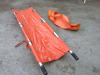 Folding Emergency Stretcher in Orange. - 3