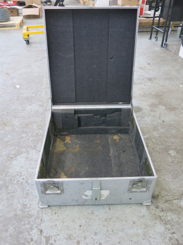 Metal Flight Case, Size H32 x W65 x D60cm.