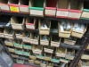 4 x Bays of Approx 50 Shelves with Large Stock of Electrical Wiring Accessories to Include: Cable Markers, Earthing/Conductor Fixings, Conduit Brackets, Terminal Blocks, Brass & Other Conduit Fittings & More (As Viewed). LOCATED IN STORES PASSAGE AT REAR - 8