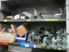 6 x Bays of Racking with Assorted Ironmongery, Jubilee Clips, Handles, Catches, Clips, Bearing Sleeve, Conduit Parts, Runners, Screws, Brackets, Fuel Caps, Wire, Bolts & Other (As Viewed) LOCATED IN STORES SHED 1. - 8