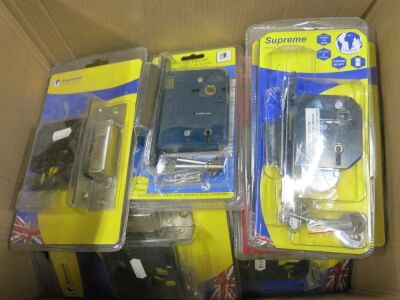 Box Containing 19 x Supreme Mortice & Sashlocks (As Viewed/Pictured).