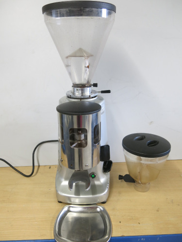 Mazzer Luigi Coffee Grinder, Model Super Jolly Man, S/N 1340905. Comes with 2 Bean Hoppers.