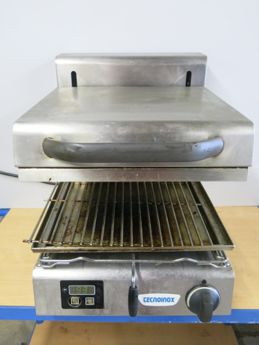 Techionex Commercial Lift Salamander Grill, Model QSE 40/0, S/N 54710093, 240V.