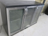 Gamko 3 Door Back Bar Chiller, Model MG2/315GCS. Size H90 x W135 x D50cm. NOTE: requires power supply. - 3