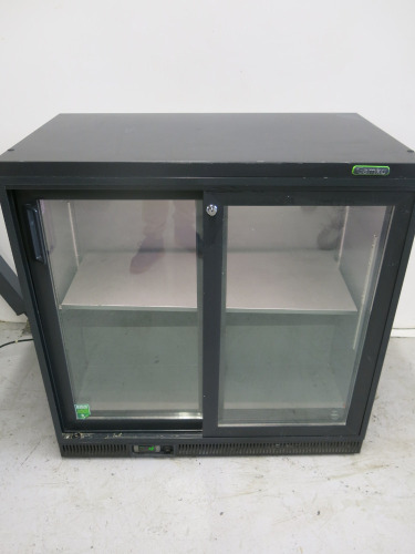 Gamko 2 Door Back Bar Chiller, Model MG2/250SD. Size H90 x W90 x D52cm.