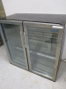 Polar 2 Door Back Bar Chiller, Model Autonumis JG 808. Size H90 x W91 x D47cm. NOTE: unable to power up for spares or repair A/F. - 2