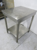 Stainless Steel Prep Table with Shelf Under. Size H89 x W60 x D70cm. - 3