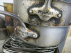 Large Quantity of Assorted Metal Kitchen Accessories to Include: Frying Pans, Sauce Pans, Baking Trays, Cream Chargers, Assorted Tools, etc ( As Viewed/Pictured). - 10