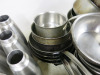 Large Quantity of Assorted Metal Kitchen Accessories to Include: Frying Pans, Sauce Pans, Baking Trays, Cream Chargers, Assorted Tools, etc ( As Viewed/Pictured). - 15