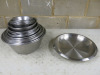 29 x Assorted Sized Metal Mixing Bowls.