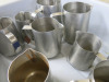 10 x Assorted Sized Stainless Steel Jugs. - 2