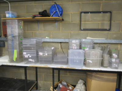 75 x Assorted Sized Plastic Containers with 25 x Assorted Plastic Lids (As Viewed/Pictured).