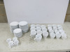 59 x Assorted Sized Mazza Rapida White Cups & Saucers to Include: 26 x Cups & 33 x Saucers.