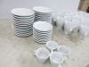 59 x Assorted Sized Mazza Rapida White Cups & Saucers to Include: 26 x Cups & 33 x Saucers. - 2