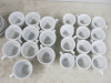 59 x Assorted Sized Mazza Rapida White Cups & Saucers to Include: 26 x Cups & 33 x Saucers. - 4
