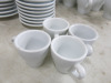59 x Assorted Sized Mazza Rapida White Cups & Saucers to Include: 26 x Cups & 33 x Saucers. - 6