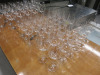 Approx 242 x Assorted Branded G & Co, Artner & Other Restaurant & Bar Glasses to Include: 33 x Champagne, 72 x Wine Glasses, 5 x Brandy, 7 x Cocktail, 100 x Water Glasses, 6 x Water Bottles, 6 x Milk Bottles & 3 x Wine Carafes. - 10