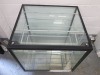 Large Glass & Metal Framed Food Display with 2 x Glass Shelves & 2 x Glass Sliding Doors. Size H80 x W83 x D74cm. - 6