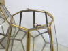 4 x Assorted Sized Brass Effect & Glass Candle Holders. NOTE: condition (As Viewed/Pictured). - 7