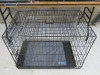 3 x Mesh Dog Cages, 2 x Large & 1 x Medium. NOTE: condition used. - 2