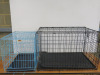 3 x Mesh Dog Cages, 2 x Large & 1 x Medium. NOTE: condition used. - 3