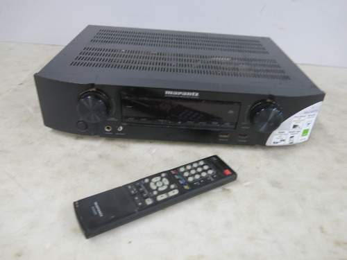 Marantz AV Receiver, Model NR1504. Comes with Remote Control.