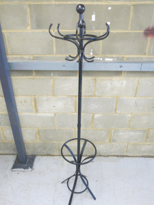 Black Metal Coat & Umbrella Stand.