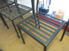 6 x Metal Frame Stacking Chairs. - 2