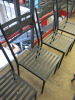 6 x Metal Frame Stacking Chairs. - 4