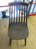 Dark Walnut Spindle Back Chair. - 4