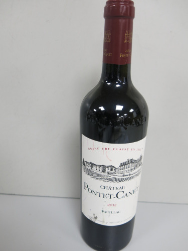 Chateau Pontet-Canet 2012 Pauillac 75cl Bottle of Red Wine