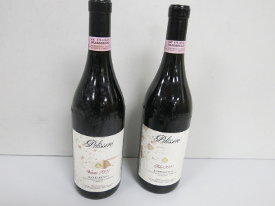 2 x 75cl Bottles of Pelissero Barbaresco 2001 Red Wine