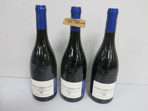 3 x 75cl Bottles Chorey-Les-Beaune La Plante Des Plantes 2018 Red Wine