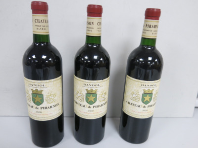 3 x 75cl Bottles of Bandol Chateau de Pibarnon 2020 Red Wine