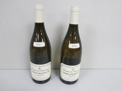 2 x Bottles of Chablis Premier Cru 2021 Domaine du Chardonnay