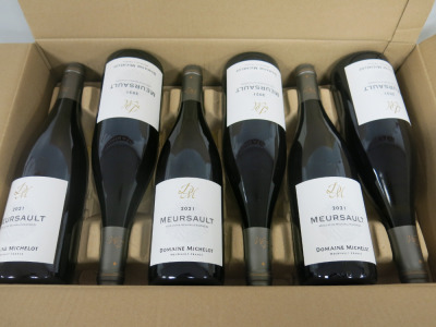 Case Containing 6 x Bottles of Domaine Michelot 2021 Meursault Red wine