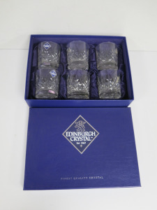 6 x Edinburgh Crystal Glasses in Presentation Box