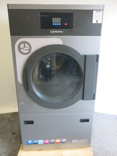 Girbau 13kg Commercial Gas Tumble Dryer, Model ED260 G, S/N 2217657, YOM 2019, Size H153 x W80x D103cm.